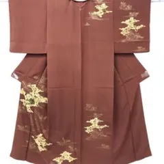 【恵】584s 着物 付下げ 金彩 縫紋 辻ヶ花