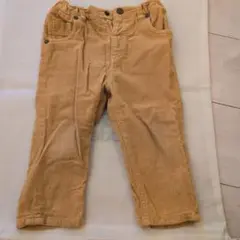コーデュロイ ベージュパンツ