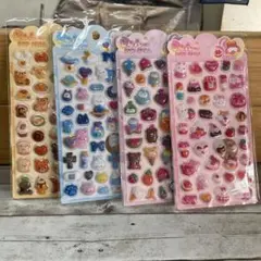 きゅん〜POP SEALシールセット 4シート 動物 食べ物