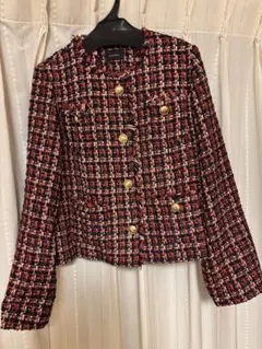 ツィード ノーカラージャケット