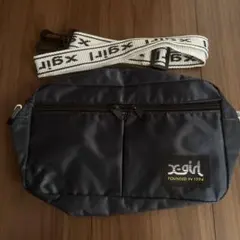 【未使用】エックスガール　ロゴストラップ ショルダーバッグmini付録