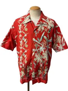 美品 1980s ビンテージ ウィンタースポーツ アロハ シャツ xpv
