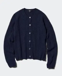 専用です・uniqlo ケーブルクルーネックカーディガン