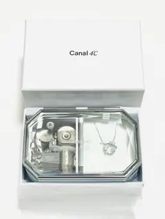 [未使用] Canal 4℃ シルバー ネックレス オルゴール(美女と野獣)