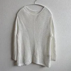 美品 COUP DE CHANCE 白トップス 38 M相当 ゆったり春夏向けのサムネイル