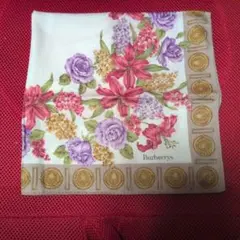 Burberrys 花柄ハンカチ
