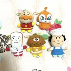 アンパンマン　ふわふわゆび人形　ぬいぐるみ　マスコット　指人形