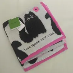 kate spade　タオルハンカチ　猫