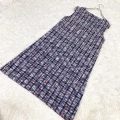 ノースリーブワンピース　ツイード生地　サイズ2