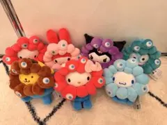 サンリオミャクミャクなりきりぬいぐるみカラビナ 推しカラー 7種類