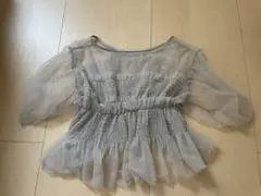 Heather シアー素材 半袖ブラウスのサムネイル
