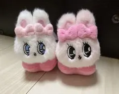 新品　2個セット　PLAZA限定 エスターバニー ぬいクリップ　リボン　クリーム