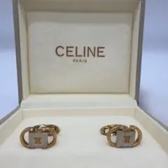 【美品】 CELINE セリーヌ カフリンクス カフス トリオンフ ケース付きのサムネイル