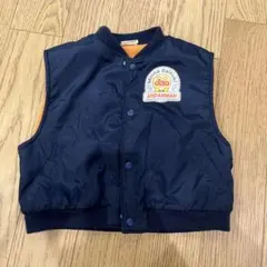 90 アンパンマン 中綿ベスト ネイビー