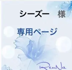 シーズー様✨専用ページになります