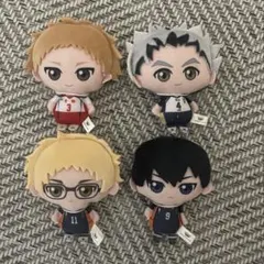 ハイキュー　ぬいぐるみちゃーむ ちびぐるみ4個セット