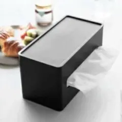 山崎実業 tower 両面コンパクトティッシュ＆ウェットシートケース