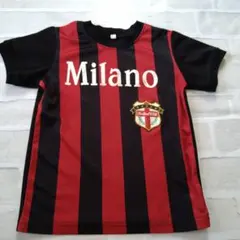 Milano サッカーウェア 100cm 赤黒スポーツ シャツ
