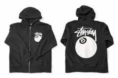 【入手困難】Stussy白8ball パーカー XL 黒 archive y2k