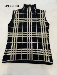 【美品】スペッチオ ノースリーブ　スパンコール　40
