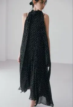 ZARA ZW COLLECTION ホルターネック ドット柄ワンピース