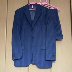 THE SUIT COMPANY ネイビー ストライプ ビジネススーツ