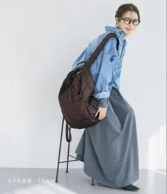 【新品】coca ポケッタブル 縦ファスナー バックパック リュック ブラウン