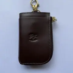 IL BISONTE ブラウンレザーキーケース