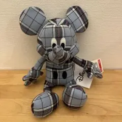 ユニクロ ミッキーマウス ぬいぐるみ ブラック・チェック柄 - メルカリ