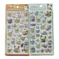 残りわずか　ポケピース　立体シール　2枚セット　ポケモン