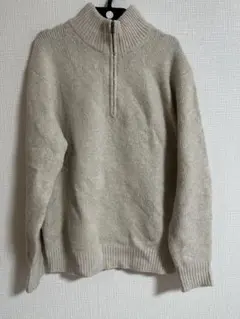 スフレヤーンハーフジップセーター