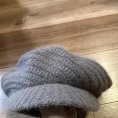 ニットのキャスケット帽子　大人用