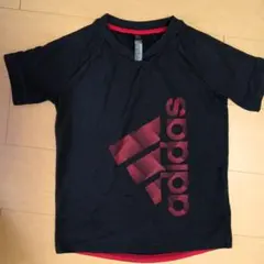 adidas アディダス Tシャツ ブラック レッド 120のサムネイル