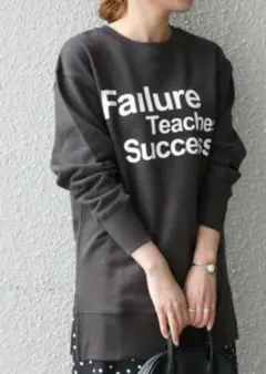 SHIPSany別注 THEKNiTSロゴスウェット ブラウン