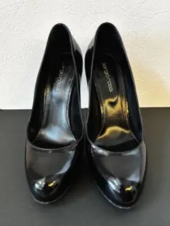 美品】✨セルジオロッシ sr1 チャンキーヒール パンプス 37 1/2 黒