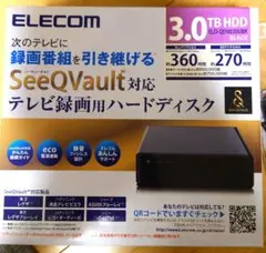 ELECOM 3.0TB HDD ED-OBN30UBK ブラック