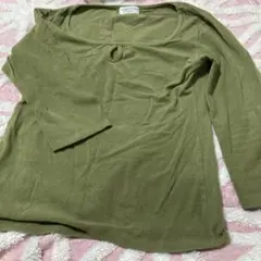KUMIKYOKU オリーブ 長袖Tシャツ Mサイズ