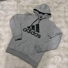 adidas グレー パーカー M
