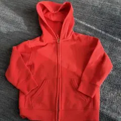 ユニクロ赤色 110サイズ パーカー