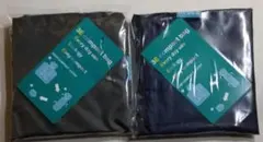 3E compact bag エコバッグ 2個セット ブラウン＆ブルー
