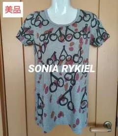 【美品】SONIA RYKIEL　ソニアリキエル　半袖　カットソー　チュニック丈のサムネイル
