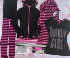 scene emo まとめ売り　ベルト　パーカー　タイツ　ボーダー　ブレスレット