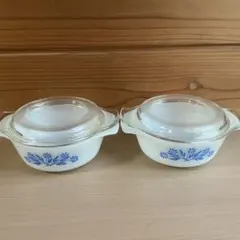 ファイヤーキング ブルーフラワー キャセロール 蓋付のサムネイル