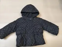 babyGap ネイビー ドット柄 中綿コート 18-24ヶ月