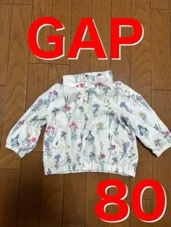 【匿名配送】baby GAP フード付きアウター　花柄　80cm