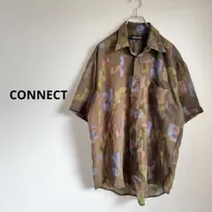 CONNECT コネクト 総柄半袖シャツ LL