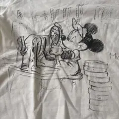 東京ディズニーランド ミッキー Tシャツ トゥーンタウン Sサイズ ラフ画