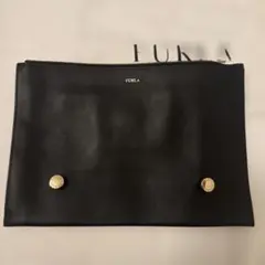 1.2回使用　フルラ　クラッチバッグブラック