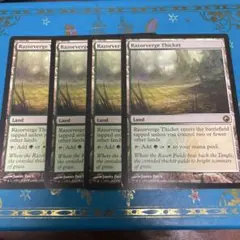 Razorverge Thicket かみそり境の茂み 4枚 MTG 英語