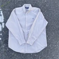 Ralph Lauren ラルフローレン 長袖シャツ ベージュ ワンポイント刺繍